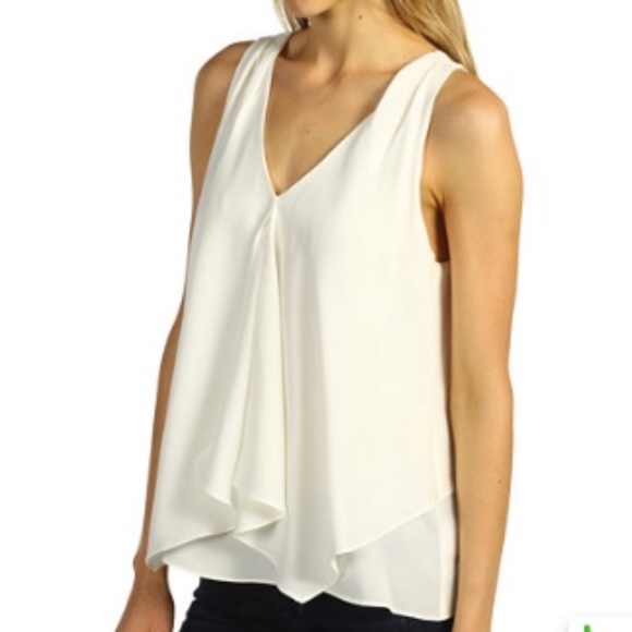 Theory Tops - Theory Jantine Silk Georgette Top in White